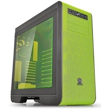 THERMALTAKE CA-1C6-00M8WN-00 THERMALTAKE CORE V51 RIING edición MIDI TOWER con ventana lateral GAMING chasis verde