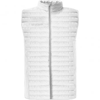 Chaleco de plumas Givova Grecia, color blanco, talla XL