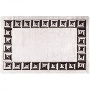 Alfombra Lavable 80x150 cm Beige Claro Antideslizante