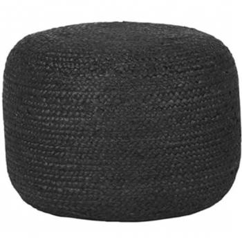 Puf Jute negro 50x35 cm Label51