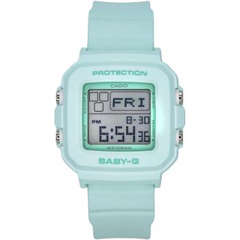 Casio Baby-G Mint Green Digital Quartz Women's Watch with Resin Strap and 100M Water Resistance
