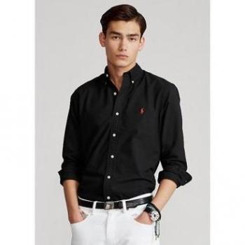 Camisa Polo Ralph Lauren Custom Fit Oxford negra