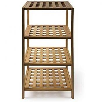Excelsa Eco Living Estantería portaobjetos 4 estantes, Bambú, marrón, 4 ripiani