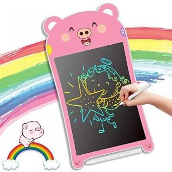 GUYUCOM Tableta de Escritura LCD, Tablero de Dibujo Electrónico de 8.5 Pulgadas,Tablero de Escritura Colorido Mejorado con lápiz,Juguetes Educativos de Aprendizaje y Regalos para niños niñas