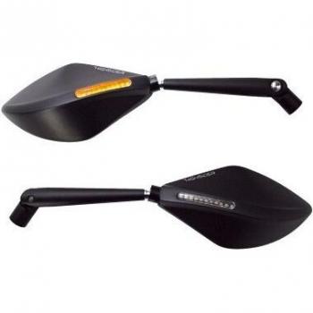 Espejo Highsider Torezzo con indicadores LED - Negro