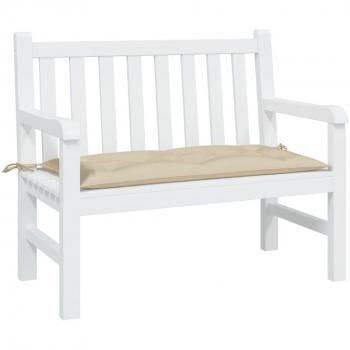 Cojín de Banco Beige 100x50x7 cm en Tela Oxford