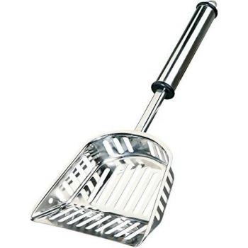 Pala para arena de acero inoxidable Trixie - resistente y duradera