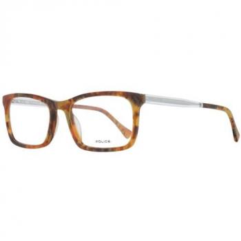 Police Men's Full-Rim Optical Glasses Frame VPL262N-63M-54 Brown Plastic One Size