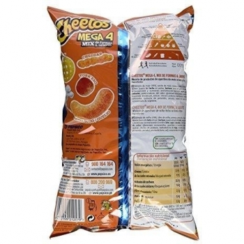 Cheetos Mega 4 - Variedad de Snacks de Maíz - 180g