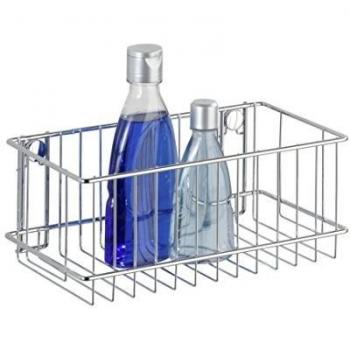 WENKO Cesto hondo Classic, Acero, 24 x 10 x 14 cm, Cromo