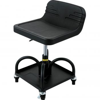 Vevor 300 Lbs Adjustable Rolling Mechanic Stool with 360° Swivel Wheels and Tool Tray