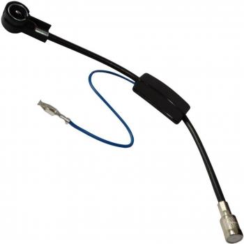 AERZETIX: Amplificador para Antena autoradio ISO 25cm 12V Am/FM 20dB/12dB