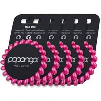 Papanga® – Gomas de pelo originales en espiral, Metal Edition, Tamaño: Big, Color: Metallic Dragon