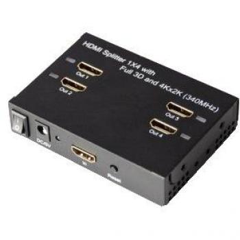 4-Port HDMI Splitter 3D UHD 4K x 2K 30Hz