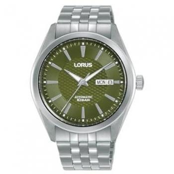 Lorus Reloj Hombre Clásico Cronógrafo Verde con Calendario, Acero Inoxidable, 10 ATM