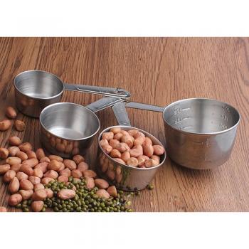 ufengke® Acero Inoxidable Cucharas Medidoras Con Escala Tazas Medidoras, Juego De 4