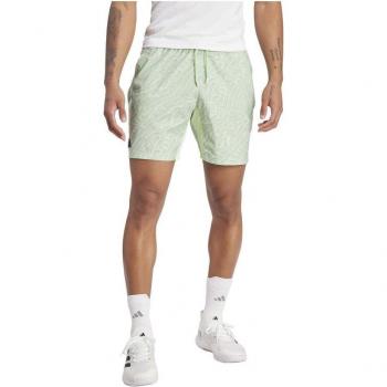 Adidas Pantalones Cortos Ergo Pro Verde Claro con Detalles Plateados