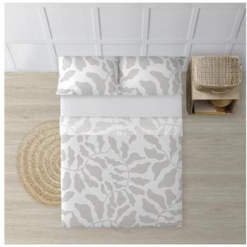 Juego de sábanas 100% algodón modelo Chame Gris para cama de 90.
