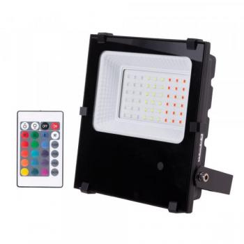 GreenIce | Foco Proyector LED 30W IP65 Mando a Distancia RGB 40.000H [1916-NS-HVFL30W-F-RGB]