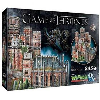 Wrebbit 3D-La Fortaleza Roja Game of Thrones Puzzle 3D, Multicolor, estándar