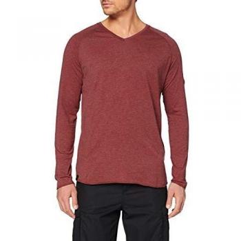 Regatta Hombre Kiro Coolweave Algodón Manga Larga V-Cuello Jersey Camisetas/Polos/Chalecos, Hombre, Camisetas/Polos/Camisetas, RMT195 64970, Delhi Rojo, L
