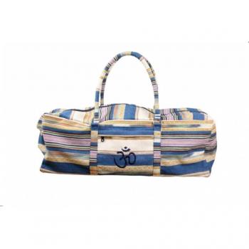 Esterilla de yoga bolsa, bolsa, bolsa de deporte, fin de semana bolsa, bolsa de deporte, bolsa de equipo, Multi bolsillos bolsa - Azul rayas