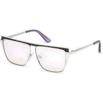 Guess By Marciano Silver Trapezium Sunglasses with Mirrored Lenses GM0797 5710Z