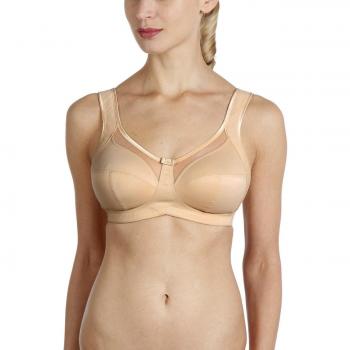 Sujetador Clara Comfort ANITA 5459 Beige D Piel con Soporte y Red Transparente