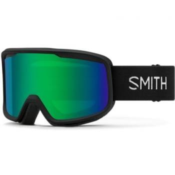 Smith Frontier Black Green Sol-X Mirror Ski Goggles