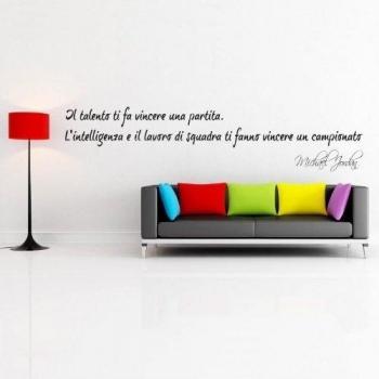 Michael Jordan l'intelligenza e il lavoro di squadra ti fanno vincere - Pegatinas de pared Vinyl Wall Stickers Decals