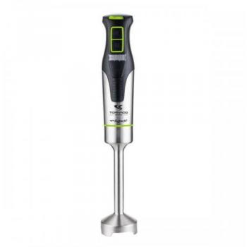 Batidora de Varilla Sytech SY-BM72 1200W con Cuerpo y Pie en Acero Inoxidable, Diseño Compacto, Cuchillas de Acero Inoxidable, Color Verde