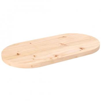 vidaXL Table Top 70x35x2.5 cm Solid Wood Pine Oval