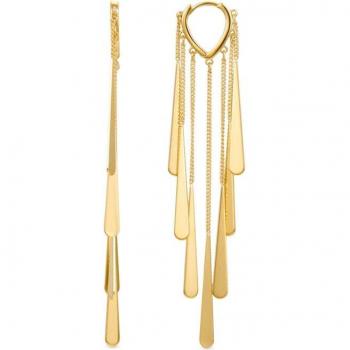 Pendientes Luxenter Sayski en aleación de metal con baño de oro amarillo de 18K