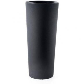Vaso Cilindro Schio Cono 70 cm Antracita para Jardín