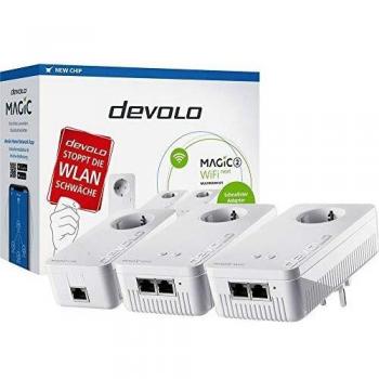 Kit Multiroom WiFi devolo Magic 2 - Powerline 2400 Mbit/s, Ethernet/LAN, Blanco, 3 piezas