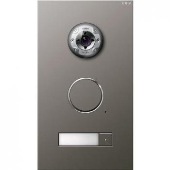 Gira 255120 - Telefonillo de aluminio con vídeo, 1 fase