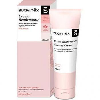 Suavinex – Crema Reafirmante Corporal. Compatible con Lactancia Materna. Recupera el Tono Cutáneo. con Manteca de Karité. 86% Ingredientes de Origen Natural, 250Ml, Rosa