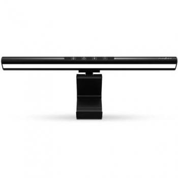 Barra de Luz LED para Monitor 40 cm Dimmable con Control Táctil en ABS/Aluminio, Negra