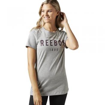 Reebok Basic 1895 Tee Camiseta, Mujer, Gris