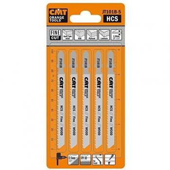 CMT JT101B-5-5 Hojas de Sierra de Calar HCS 100x2.5x10 TPI (Madera/Recta/Fina) - Paquete de 5 Lâminas para Corte Prec