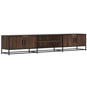 Mueble para TV de madera de ingeniería marrón roble 210x35x41 cm