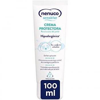 Nenuco Nenuco Sensitive Crema Protectora para la zona del pañal, Hipoalergenica y Sin Perfumes Añadidos - 100ml 30 g