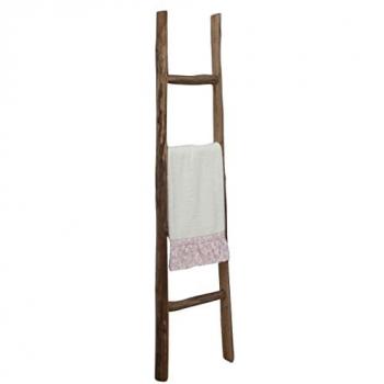 Toallero escalera de madera moderna 150x40 cm - Decorativo y funcional para baño y hogar