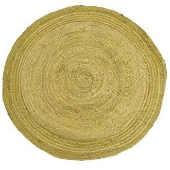Alfombra Verde Yute 120 x 120 cm