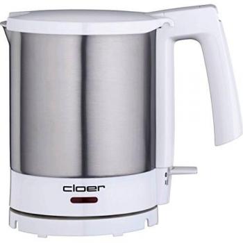 Cloer 4701 - Hervidor de agua de acero inoxidable 230 V, blanco, 155 x 235 x 215 mm