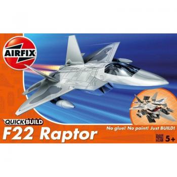Quick Build F-22 Raptor Model Kit - No Paints or Glues Required