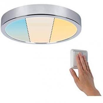 Panel LED Aviar Ø 30cm IP44 WhiteSwitch 18W Tunable White Cromado