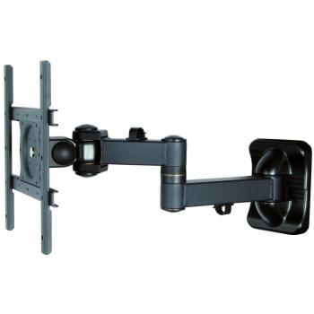 Soporte de pared para TV/LCD, inclinable y giratorio, capacidad máxima 25 kg, con 5 articulaciones