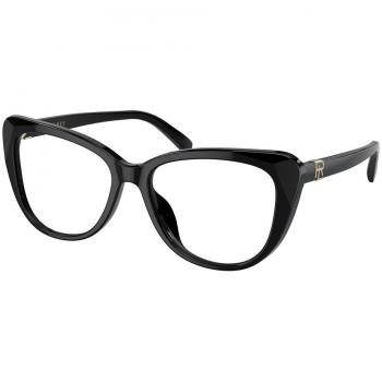 Ralph Lauren RL6232U 5001 Gafas Recetadas para Mujer Negras, Lentes de 54 mm, Diseño elegante y moderno, Montura negra