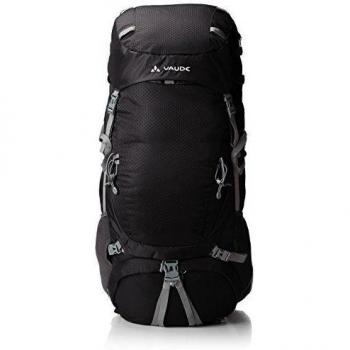 VAUDE Rucksack Astrum 60+10 - Macuto de senderismo, color negro, talla 88 x 35 x 24 cm